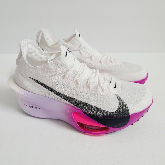 NEW Nike Womens Air Zoom Alphafly NEXT% 3 Running Shoes FD8315-100 Size 6 White - Picture 3 of 8